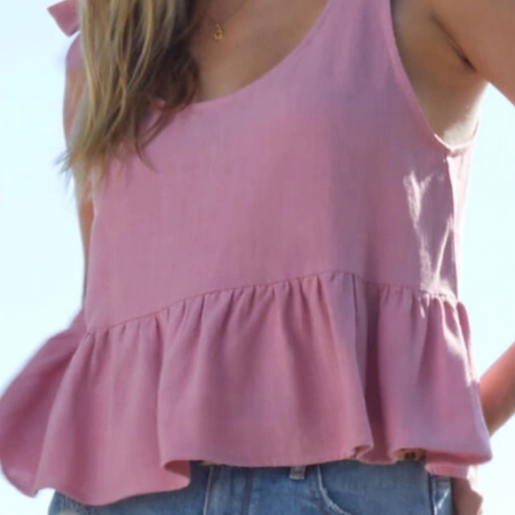 L.A. Hearts Tie Strap Babydolll Tank Top - Picture 4 of 4